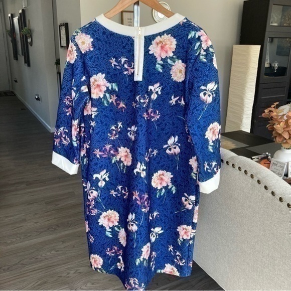 💋 Pietro Brunelli floral formal maternity dress 👗 M - Picture 6 of 11